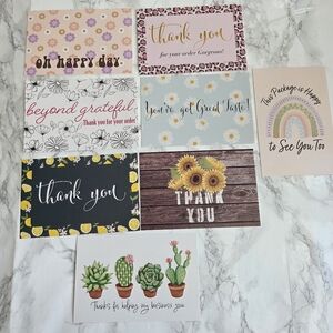80 6 x 4" ASSORTED DESIGN POSTAL CARDS Insert Cards Thank you Cards